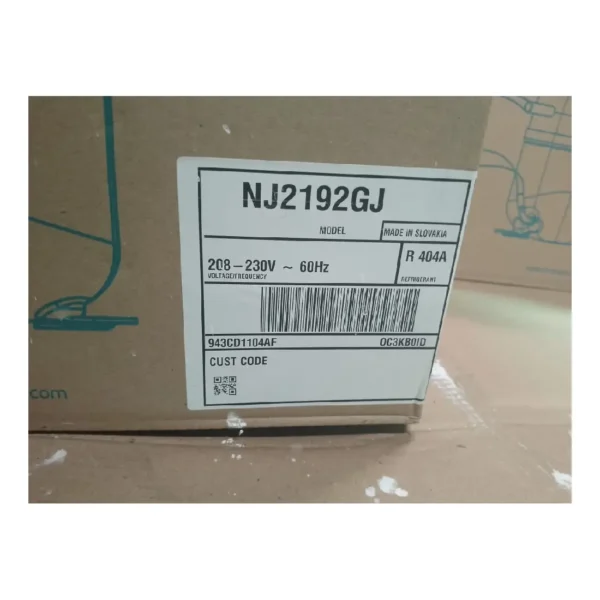COMPRESOR HERMETICO EMBRACO 1 1/4HP NJ2192GJ R404A 220V - Imagen 2