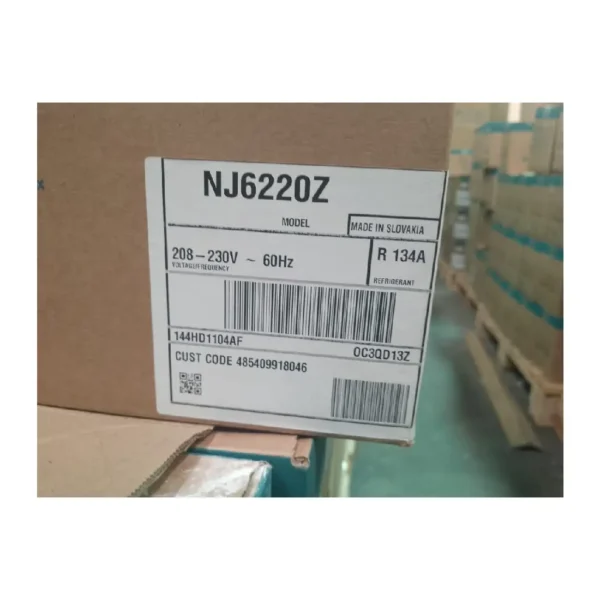 COMPRESOR HERMETICO EMBRACO 1HP NJ6220Z R134 220V - Imagen 2