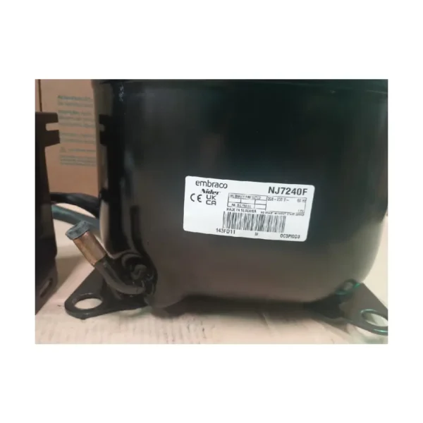 COMPRESOR HERMETICO EMBRACO 1 1/2HP NJ7240F R22 220V - Imagen 3