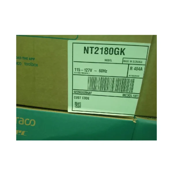 COMPRESOR HERMETICO EMBRACO 1HP NT2180GK R404 110 O 220V - Imagen 3