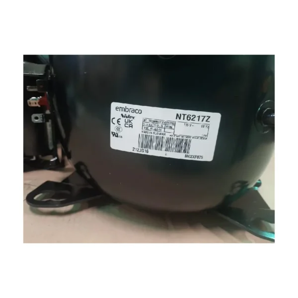 COMPRESOR HERMETICO EMBRACO 3/4+HP NT6217Z R134 110V - Imagen 3