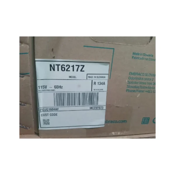 COMPRESOR HERMETICO EMBRACO 3/4+HP NT6217Z R134 110V - Imagen 2