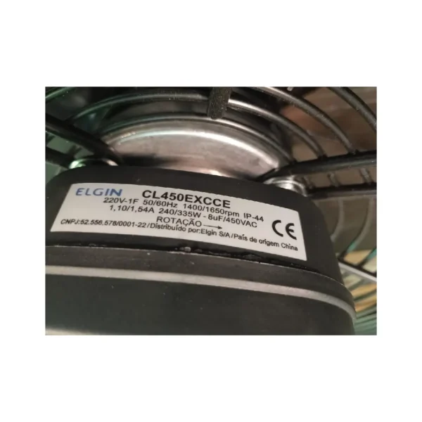 VENTILADOR AXIAL 18" (450MM) ELGIN 220V 1F ASPIRANTE - Imagen 4